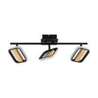 LED-STRAHLER Miriam 55/13,5/12 cm   - Eschefarben/Schwarz, Design, Holz/Kunststoff (55/13,5/12cm) - Novel