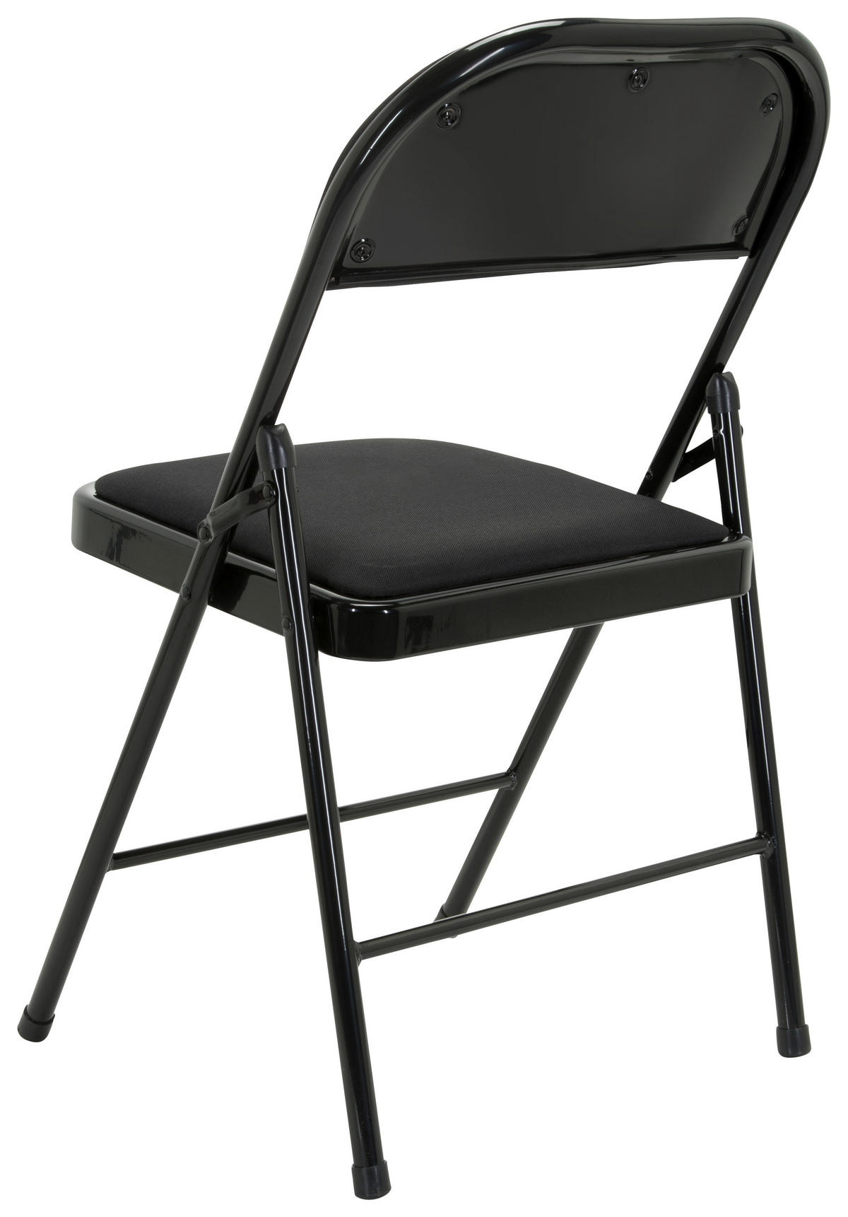 KLAPPSTUHL Flachgewebe Schwarz  - Schwarz, Basics, Textil/Metall (44/80/49cm) - MID.YOU
