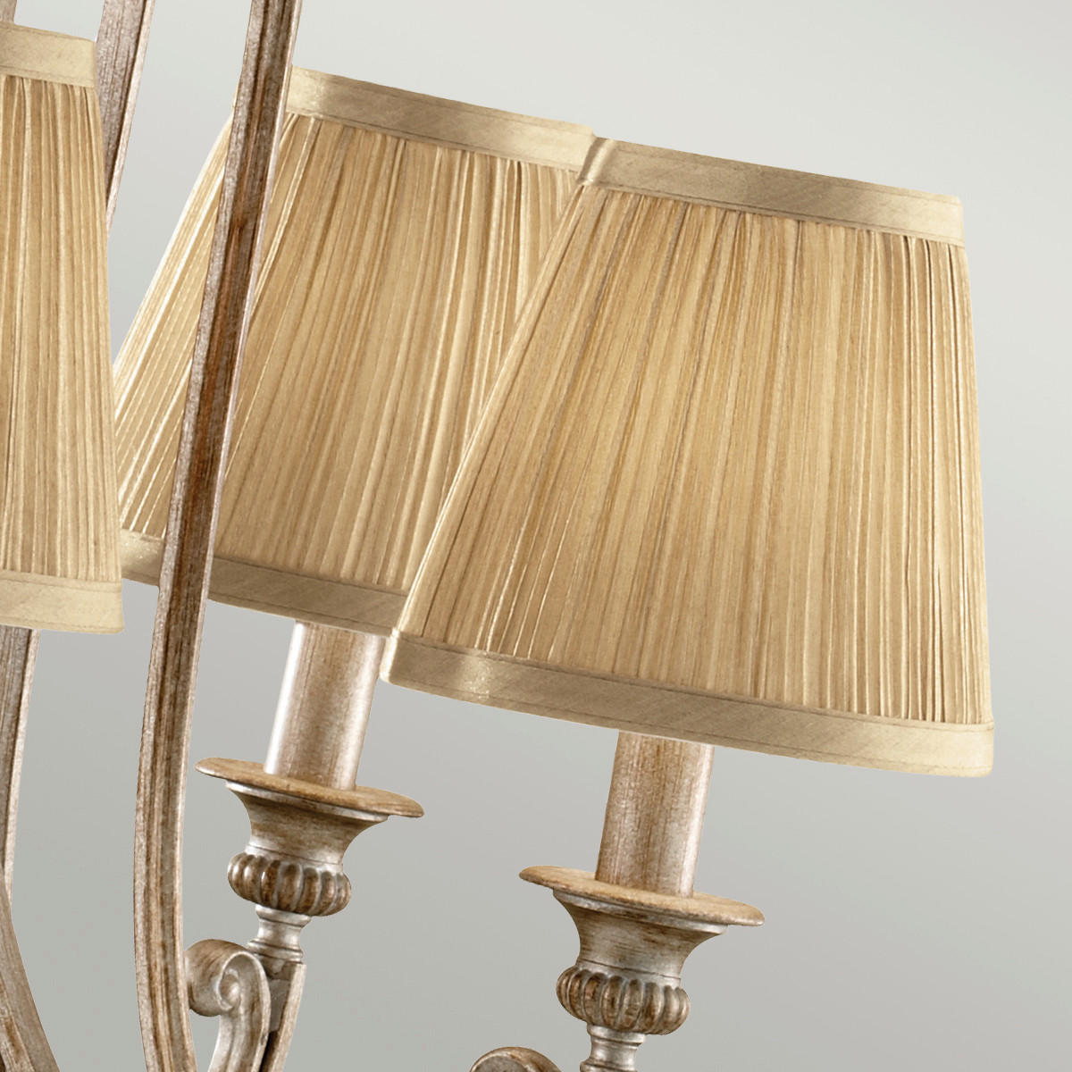 KRONLEUCHTER Elstead Abbey 48.3/66.3 cm   - Sandfarben/Silberfarben, KONVENTIONELL, Metall (48.3/66.3cm) - Elstead Lighting
