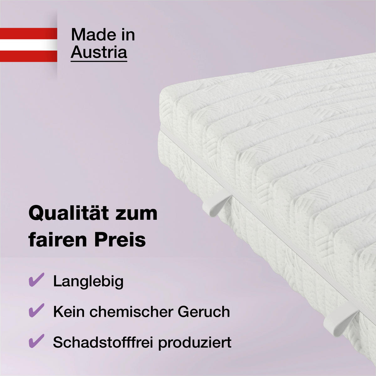KALTSCHAUMMATRATZE 140/200 cm Höhe ca. 21 cm 7 -Zonen - Weiß, Basics, Textil (140/200cm) - Boxxx