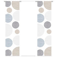 FLÄCHENVORHANG 3ER SET in Taupe halbtransparent  - Taupe, Design, Textil (60/245cm) - Schmidt W. Gmbh