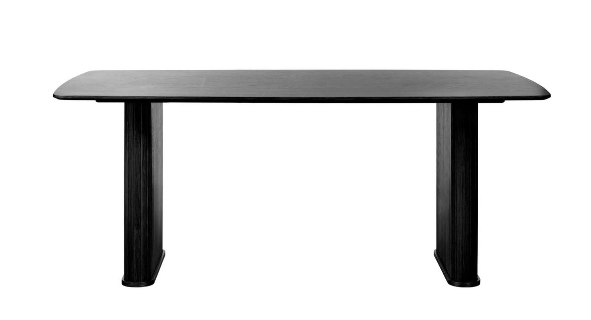 MATBORD i trämaterial, trä 190/100/75 cm   - svart, Trend, trämaterial/trä (190/100/75cm) - home24