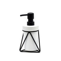 DOZATOR DE SĂPUN metal, plastic, ceramică  - alb/negru, Basics, ceramică/plastic (9,5/17,5/9,5cm) - Sadena