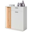 SCHUHSCHRANK 95/105/37 cm  - Eichefarben/Anthrazit, Design, Holzwerkstoff/Metall (95/105/37cm) - Xora