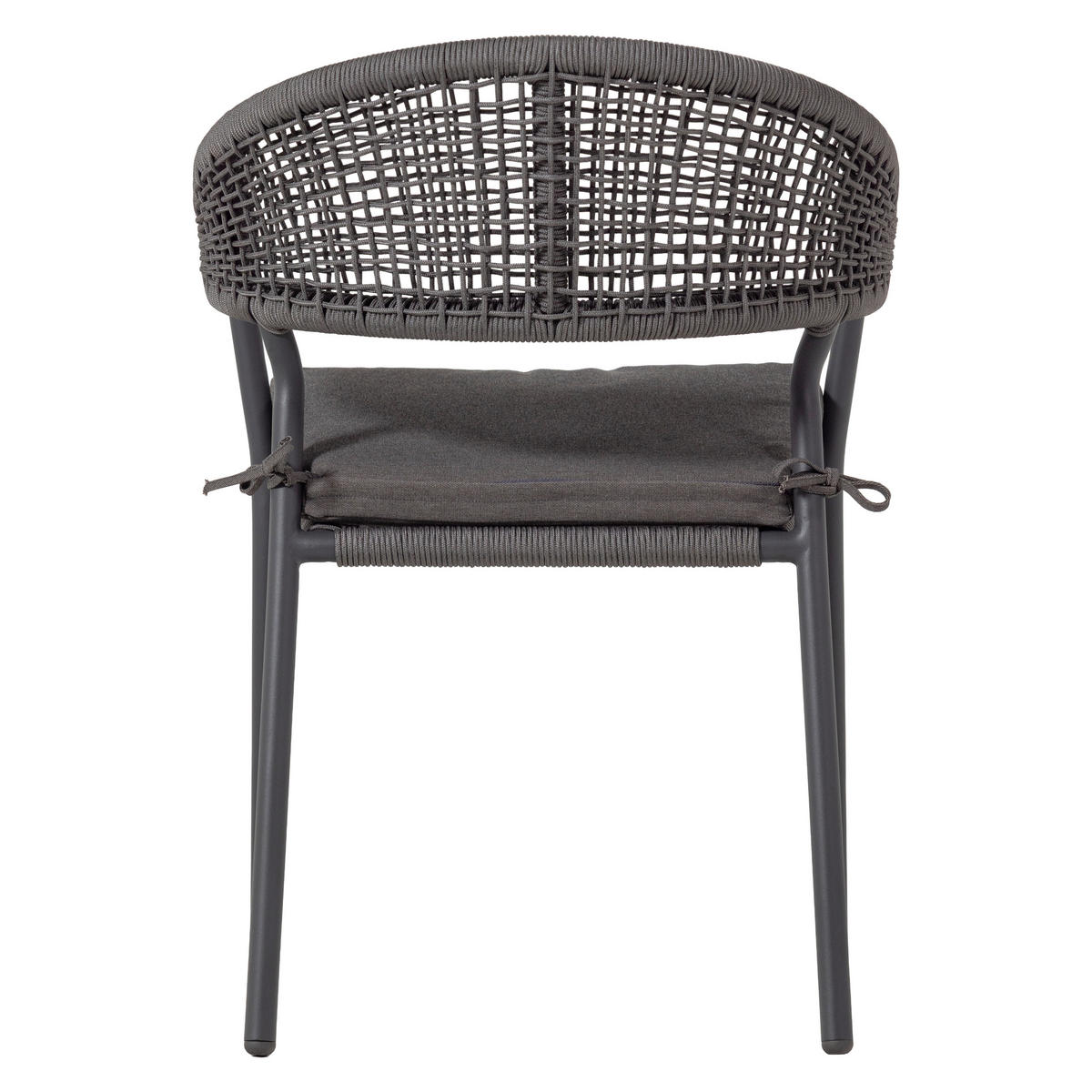 GARTENSTUHL Metall, Kunststoff Braun  - Braun, MODERN, Kunststoff/Textil (65/82/58cm) - Livetastic