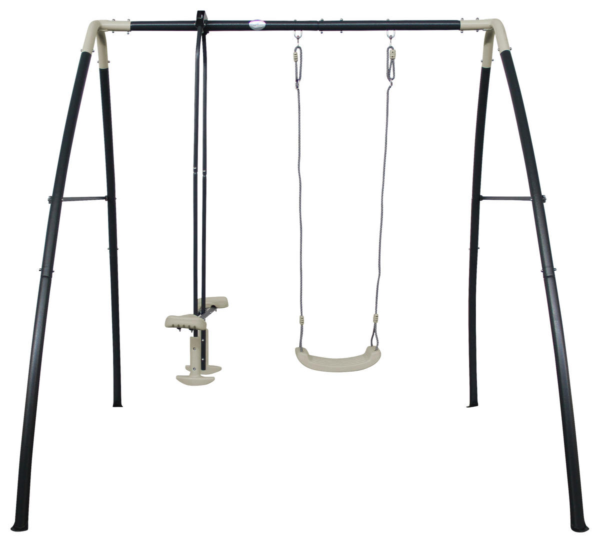 GUNGA - antracit/cremefärgad, Klassisk, metall/plast (210/220/238cm)