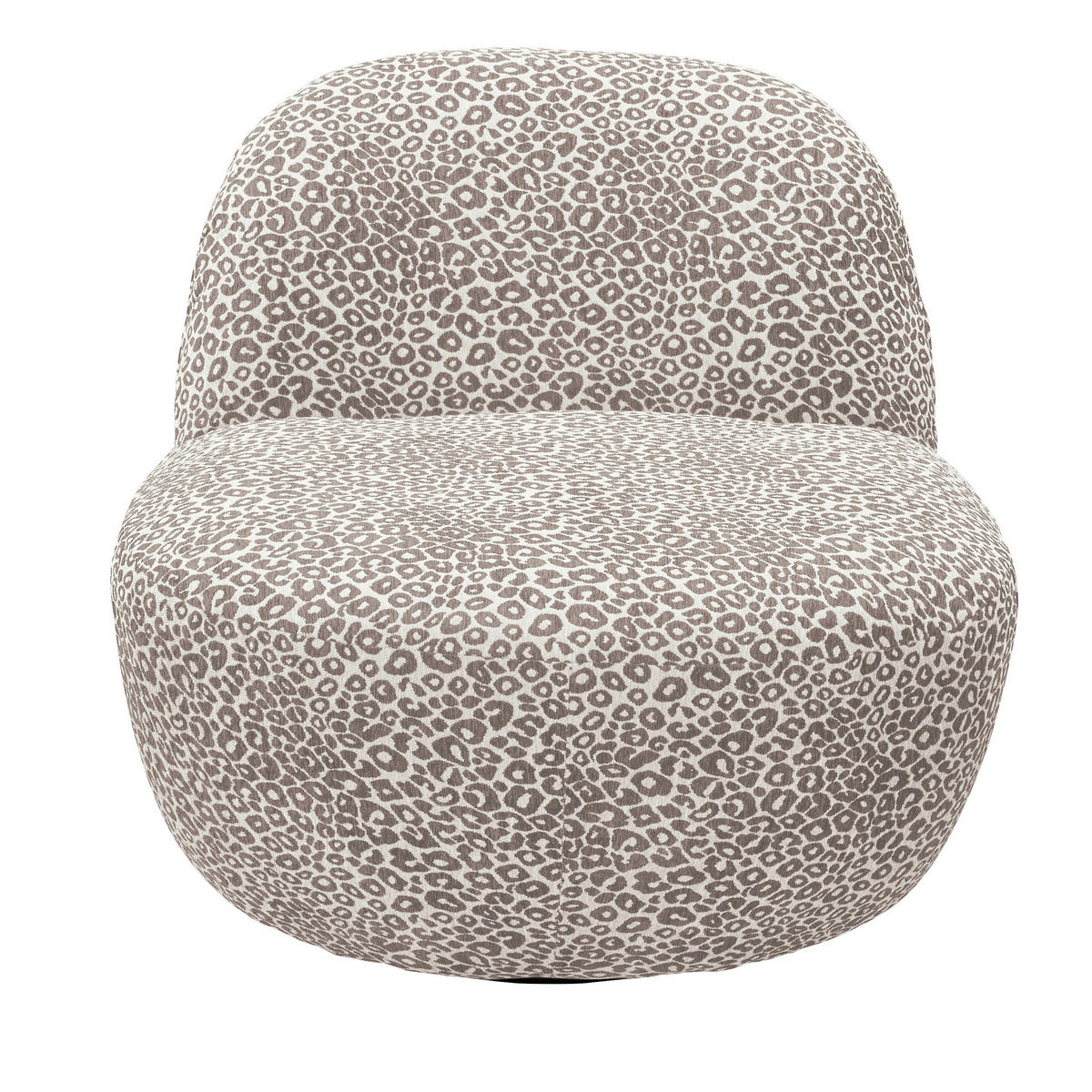 SESSEL in Jacquard, Webstoff Beige  - Beige/Schwarz, MODERN, Textil/Metall (83/73/95cm) - MID.YOU