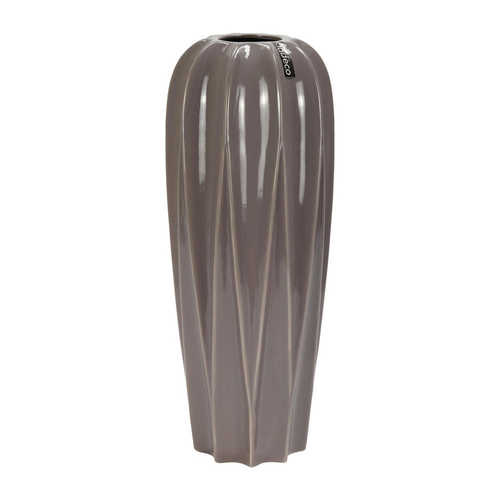 VÁZA, keramika, 39,5 cm - cappuccino, Basics, keramika (16/39.5/16cm)