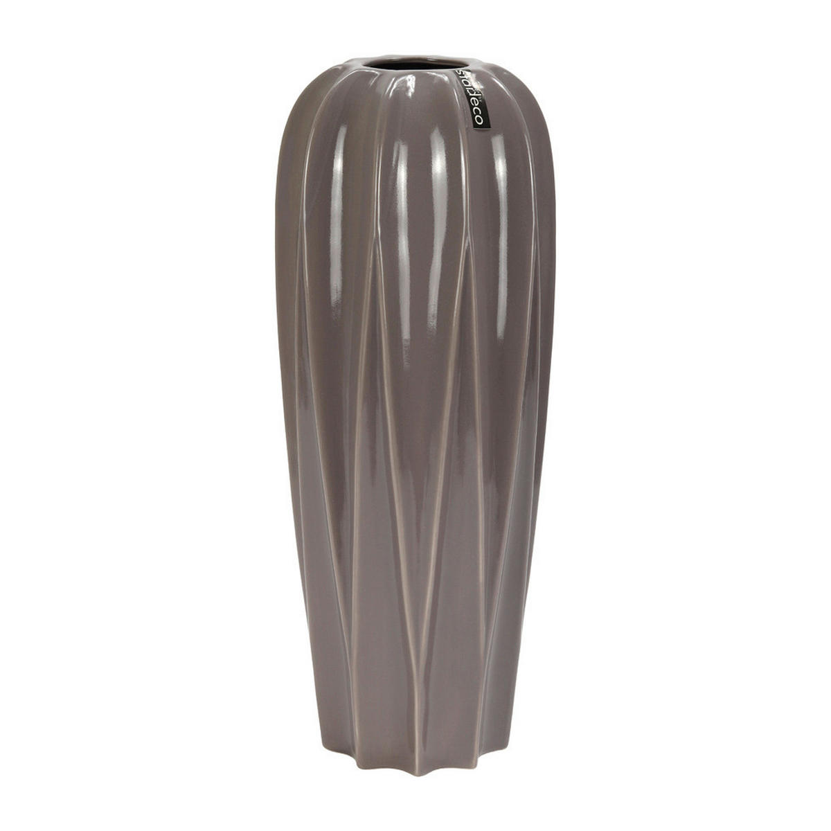 VÁZA, keramika, 39,5 cm - cappuccino, Basics, keramika (16/39.5/16cm)