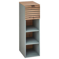 HÄNGEELEMENT in Salbeigrün, Eiche Artisan   - Salbeigrün/Schwarz, Design, Holzwerkstoff/Metall (25/84/37cm) - Voleo