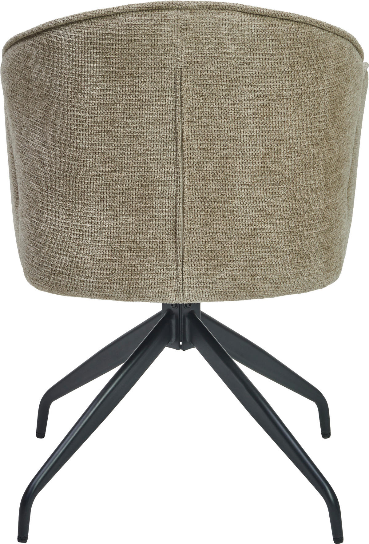 ARMLEHNSTUHL  Sitzfläche 360° drehbar Webstoff  - Schwarz/Grau, MODERN, Holz/Textil (60/86/61cm) - MID.YOU