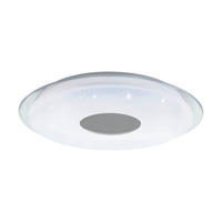 DECKENLEUCHTE 4,8 W  45/8 cm    - Chromfarben/Weiss, Basics, Kunststoff/Metall (45/8cm) - Eglo