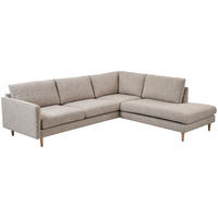SOFFA i greige  - greige/ekfärgad, Design, trä/textil (257/82,5/223cm) - Best Price