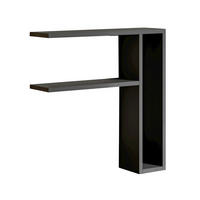 WANDREGAL  - Anthrazit, Design, Holzwerkstoff (60/62/15cm) - Livetastic