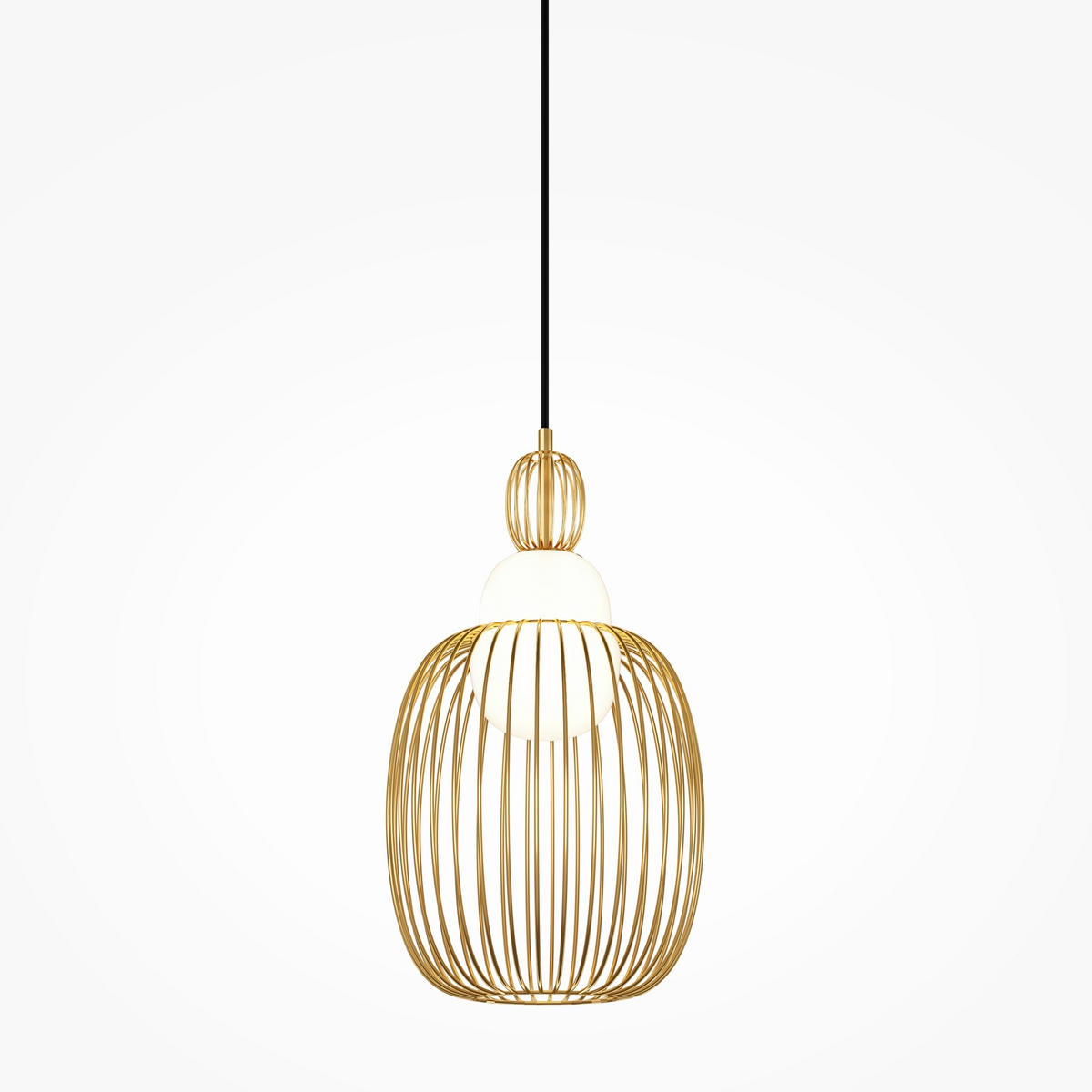 PENDELLAMPA Levitation 25.8/348 cm  - mässingsfärgad, Design, metall (25.8/348cm) - MAYTONI