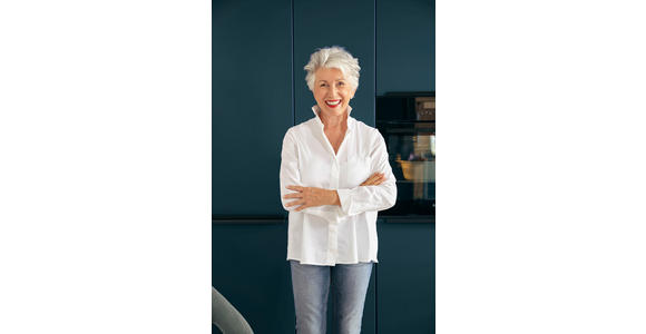 EINBAUKÜCHE   - Dunkelblau, Design, Holzwerkstoff - Novel