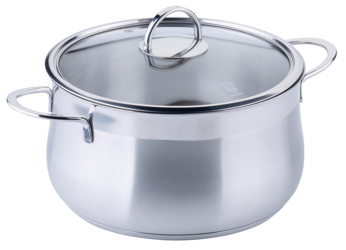 KOCHTOPF CHEFKOCH 3,0 L  - Silberfarben, Basics, Metall (24cm) - Chefkoch+Fackelmann