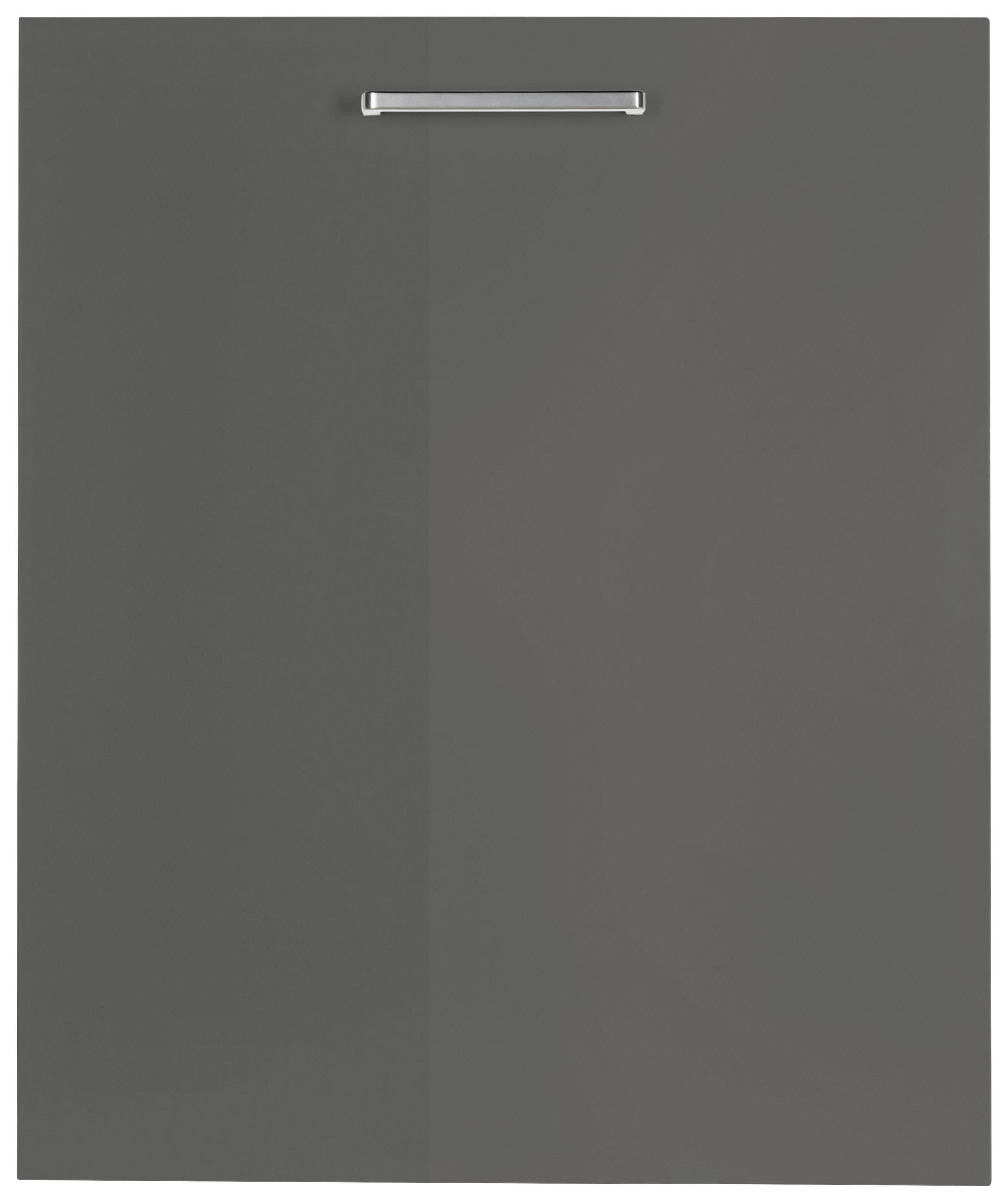 GESCHIRRSPÜLERFRONT 45/72/1,9 cm  in Schieferfarben  - Schieferfarben/Edelstahlfarben, MODERN, Holzwerkstoff/Metall (45/72/1,9cm) - Nobilia