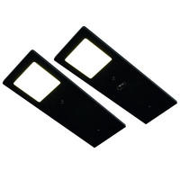 UNTERBAULEUCHTEN-SET - Schwarz, Basics, Kunststoff/Metall (19/7/0,5cm) - HKT
