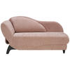 LIEGE Webstoff Altrosa  - Schwarz/Altrosa, KONVENTIONELL, Holz/Textil (84/87/171-190cm) - Joka