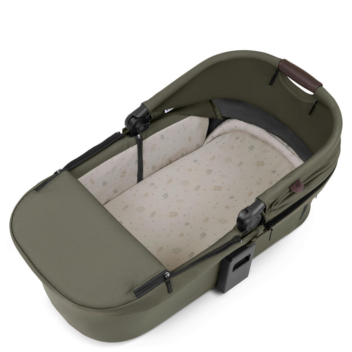 KINDERWAGENSET  Salsa 4 Air Starter Set  Wheat  - Schwarz/Olivgrün, Basics, Textil/Metall (77/35/110cm) - ABC Design