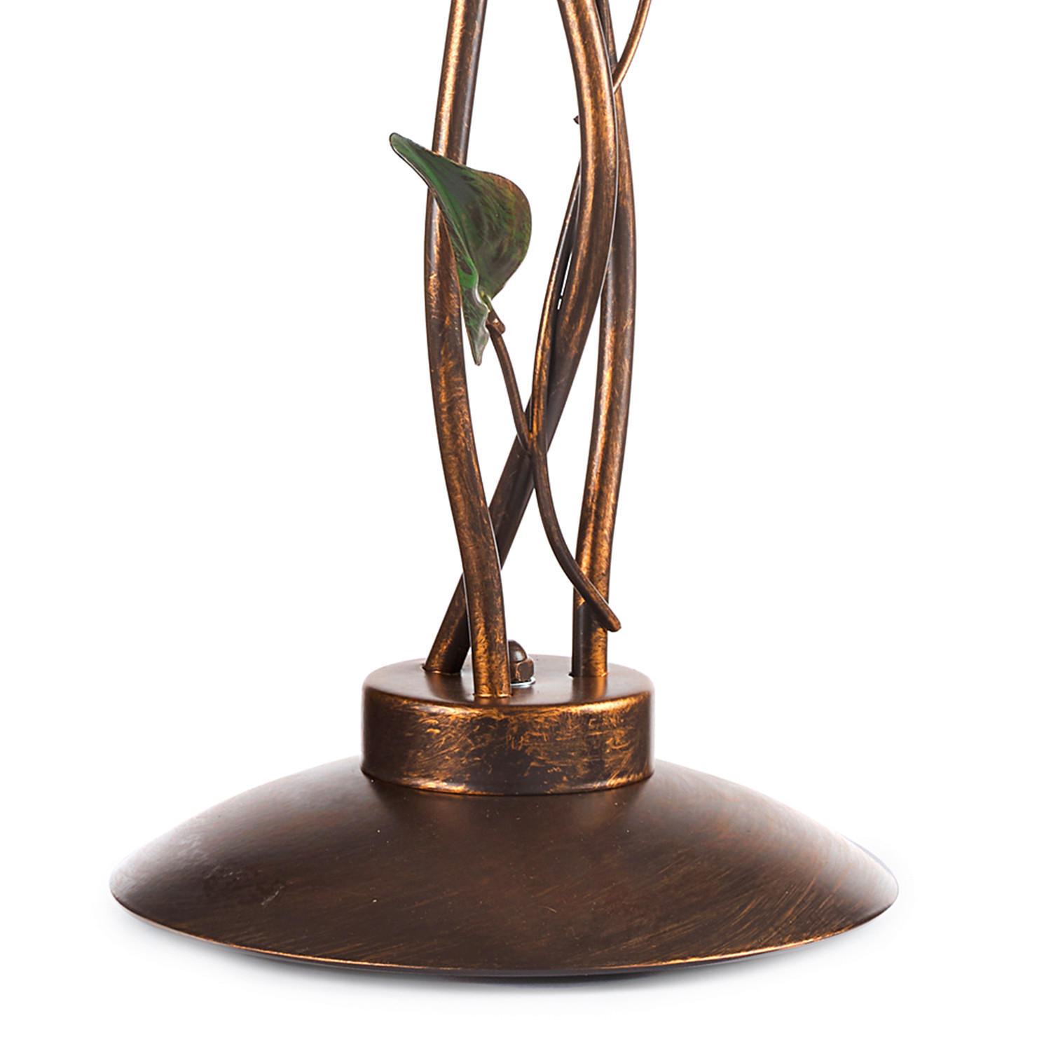 Thumbnail - Tischleuchte, Bronze, Olivgrün, Metall, Glas, 70 cm, Lampen & Leuchten, Innenbeleuchtung, Tischlampen