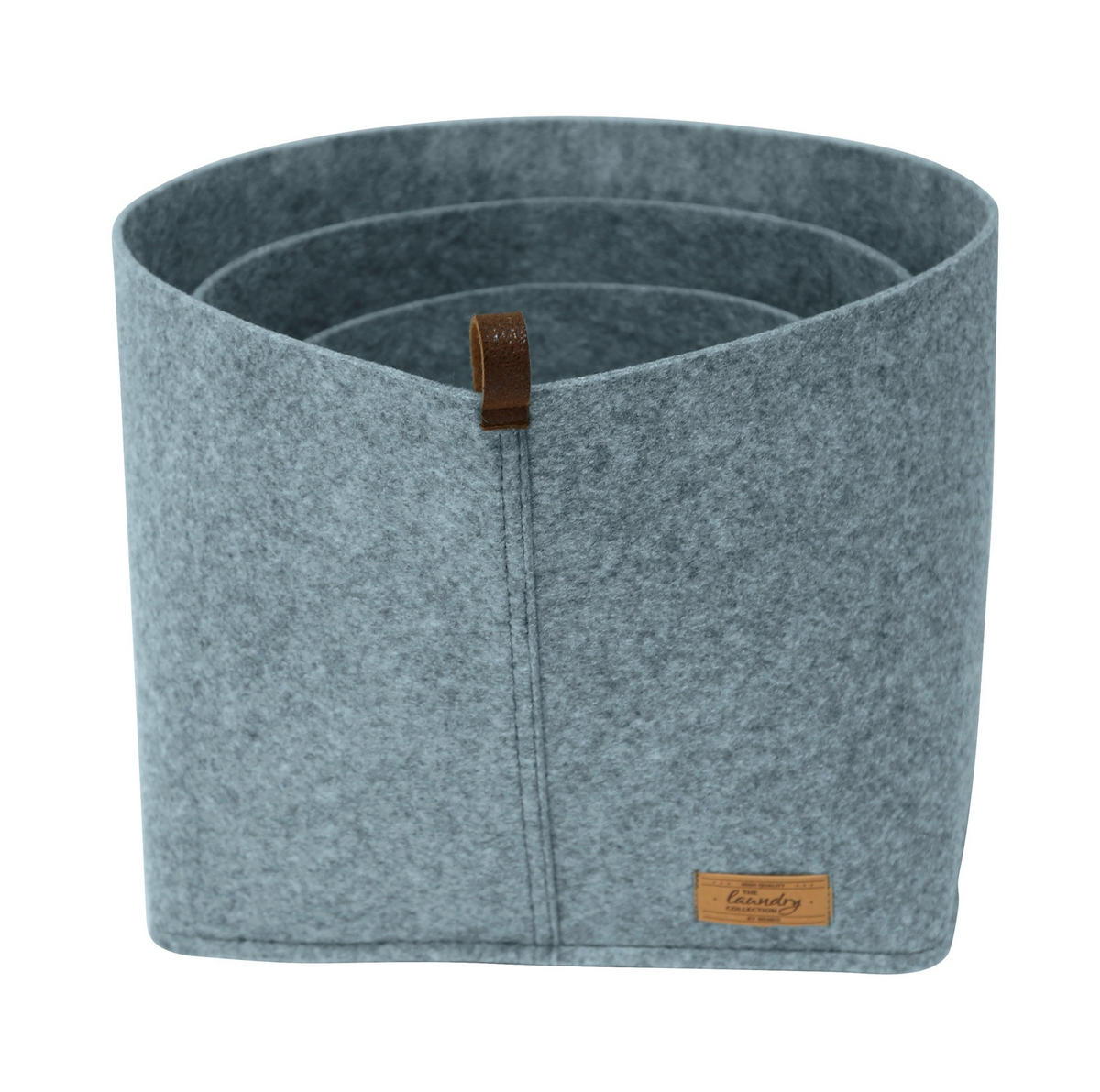 AUFBEWAHRUNGSKÖRBCHEN  - Dunkelbraun/Grau, KONVENTIONELL, Textil (18/13/12cm) - Wenko