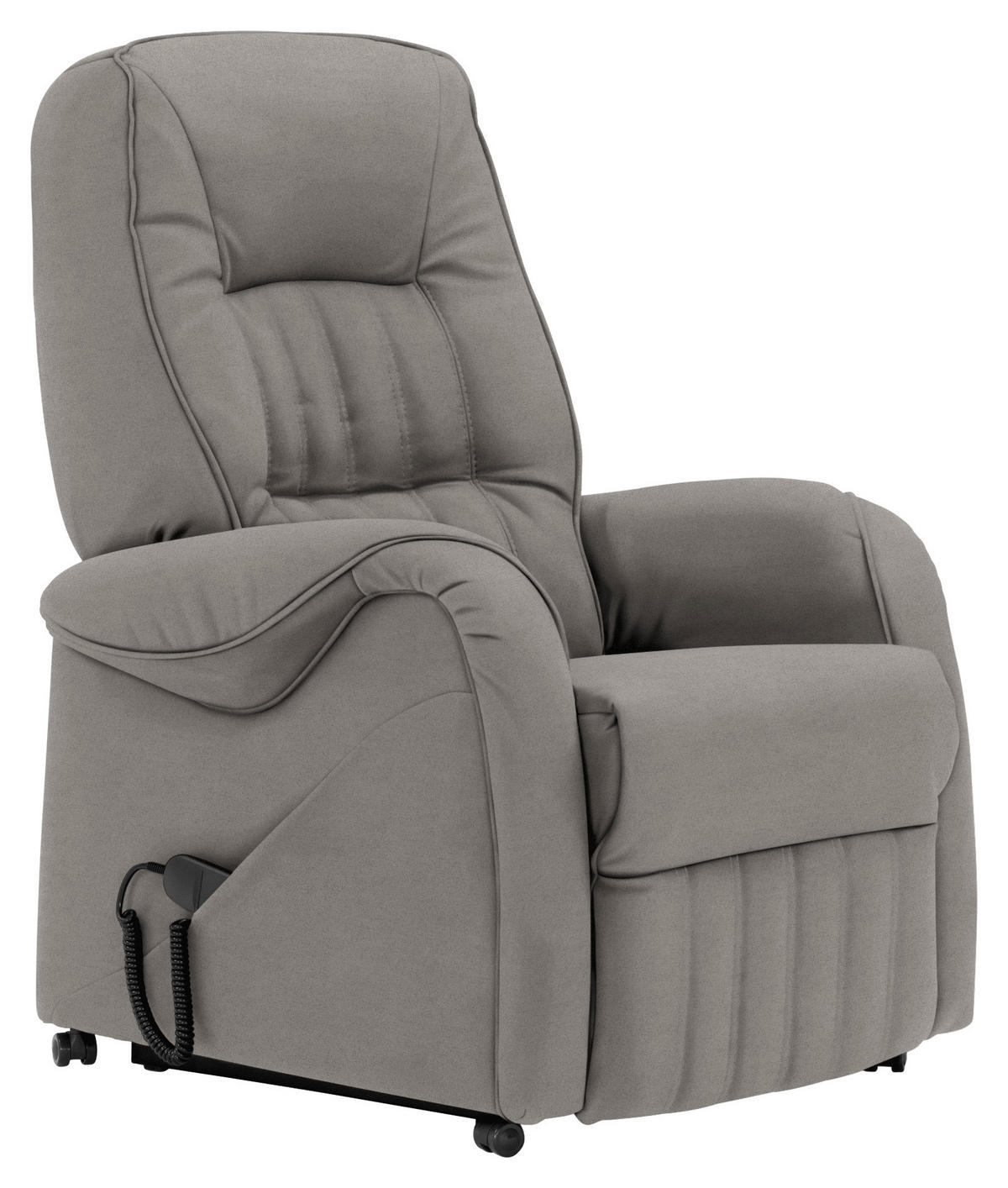 FOTELJA ZA GLEDANJE TELEVIZORA 78/107/93 cm , siva  - siva/crna, Dizajnerski, tekstil (78/107/93cm) - Himolla