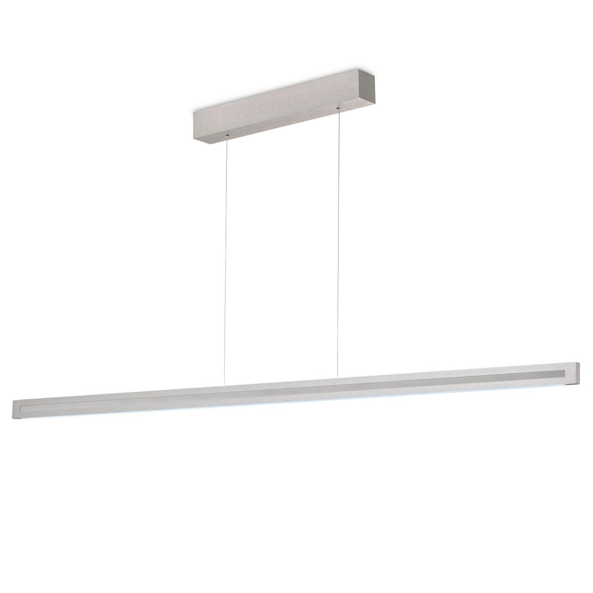 LED-HÄNGELEUCHTE Aera 143/180/9,5 cm  - Nickelfarben, Design, Metall (143/180/9,5cm) - Grossmann