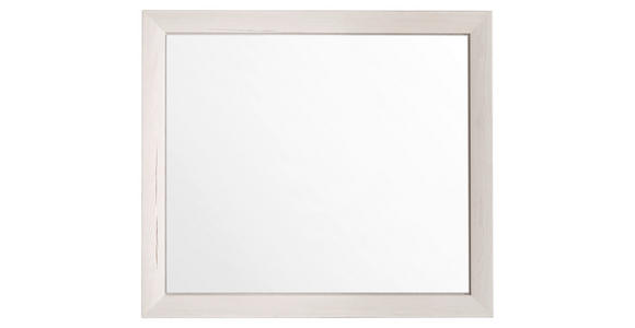 WANDSPIEGEL  - Weiß, LIFESTYLE, Glas/Holzwerkstoff (87/76/2,5cm) - Hom`in