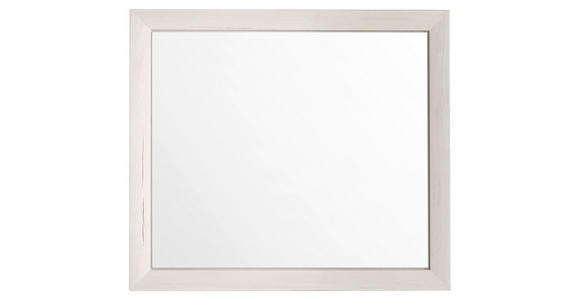 WANDSPIEGEL - Weiß, LIFESTYLE, Glas/Holzwerkstoff (87/76/2,5cm) - Hom`in