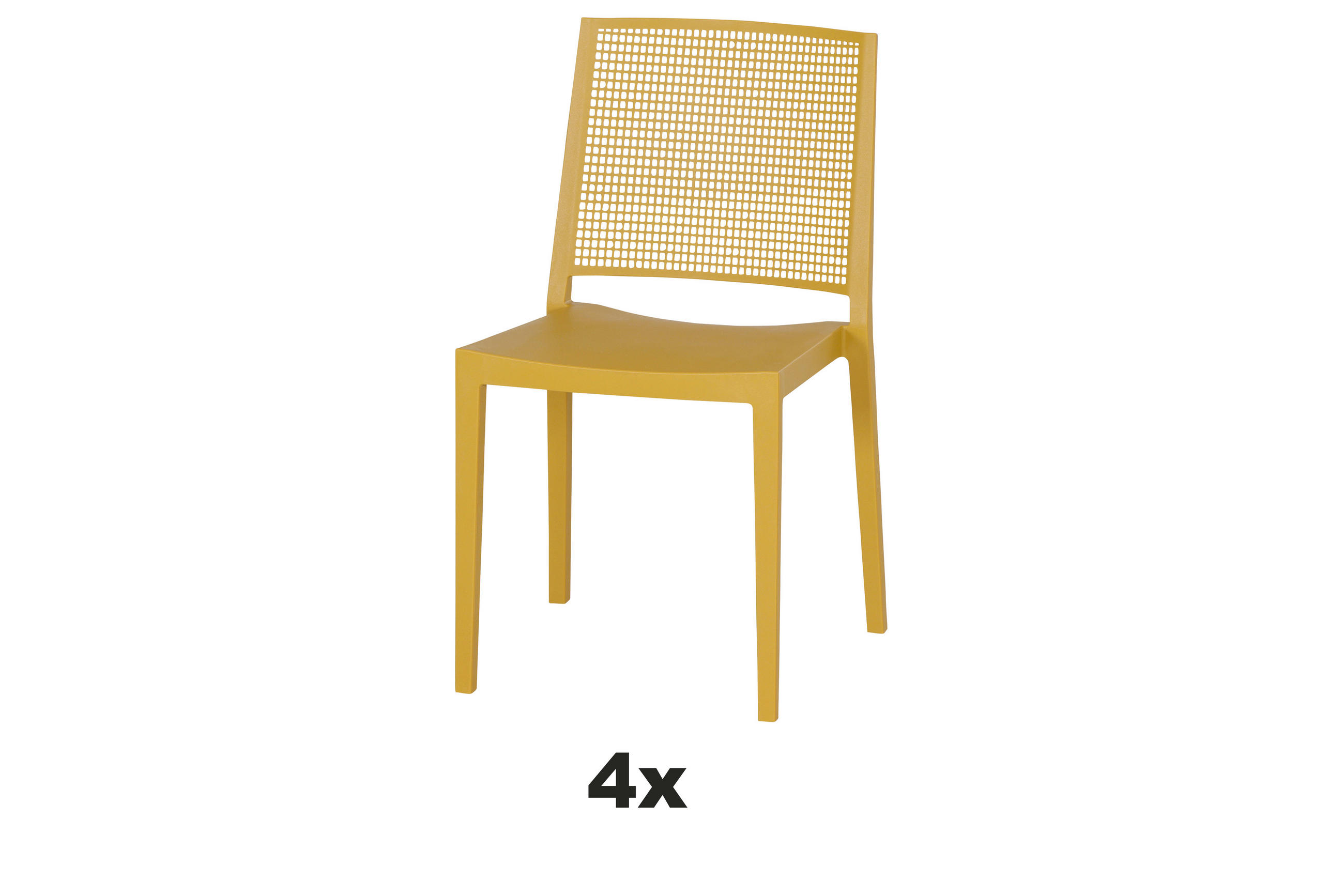 STAPELSTUHL Gelb  - Gelb, Basics, Kunststoff (46/80/56cm) - Siena Garden