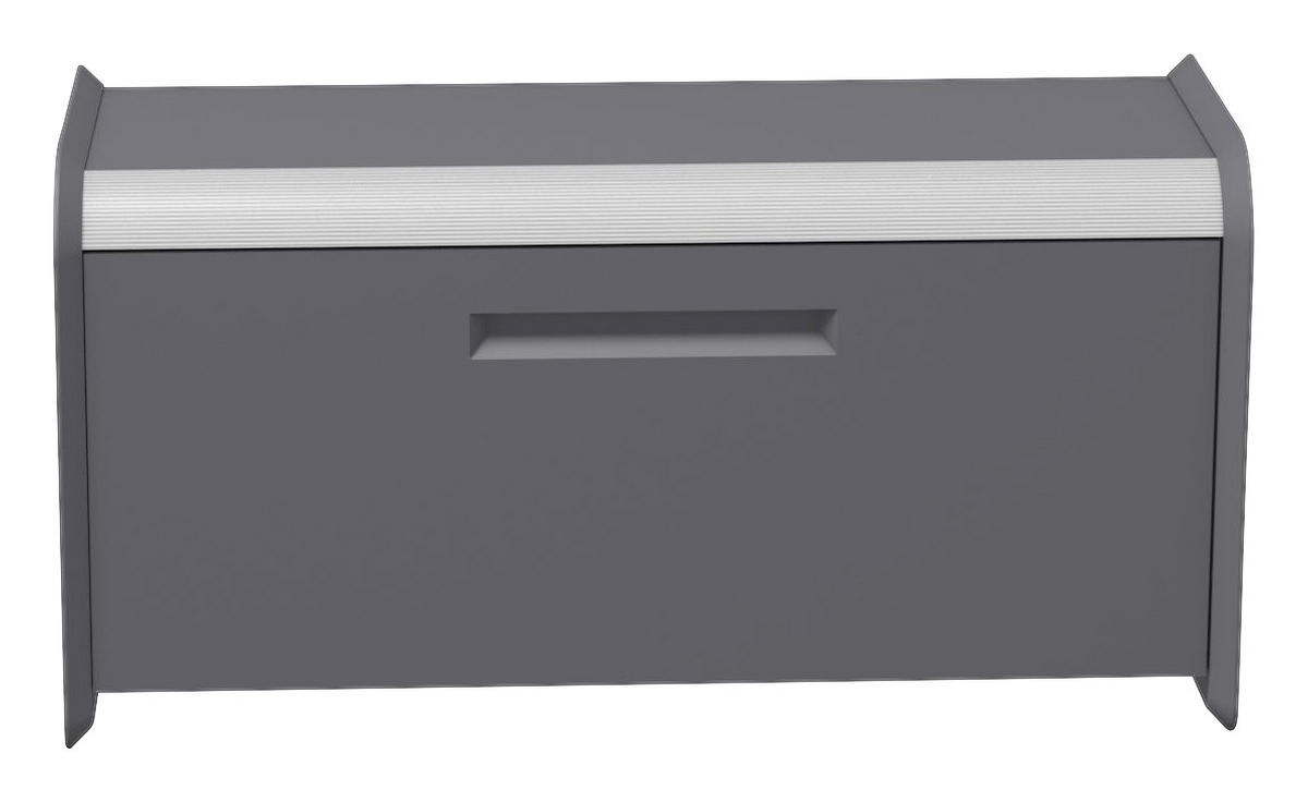 GARDEROBENBANK  in 97/52/36 cm  - Anthrazit/Alufarben, Design, Metall (97/52/36cm) - Dieter Knoll