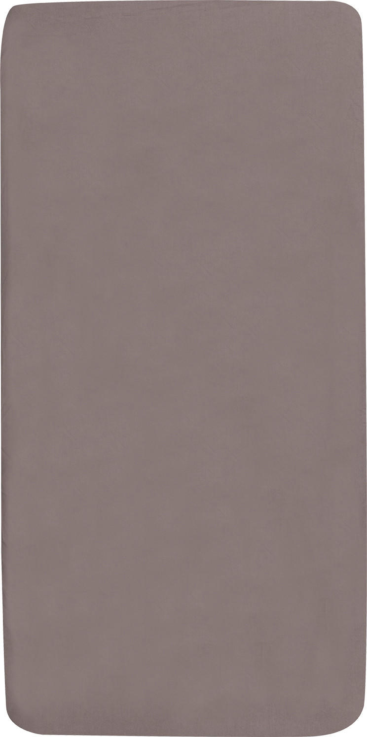 Witlof for Kids Kinderspannbetttuch Warm Grey Dunkelgrau 70x145 cm