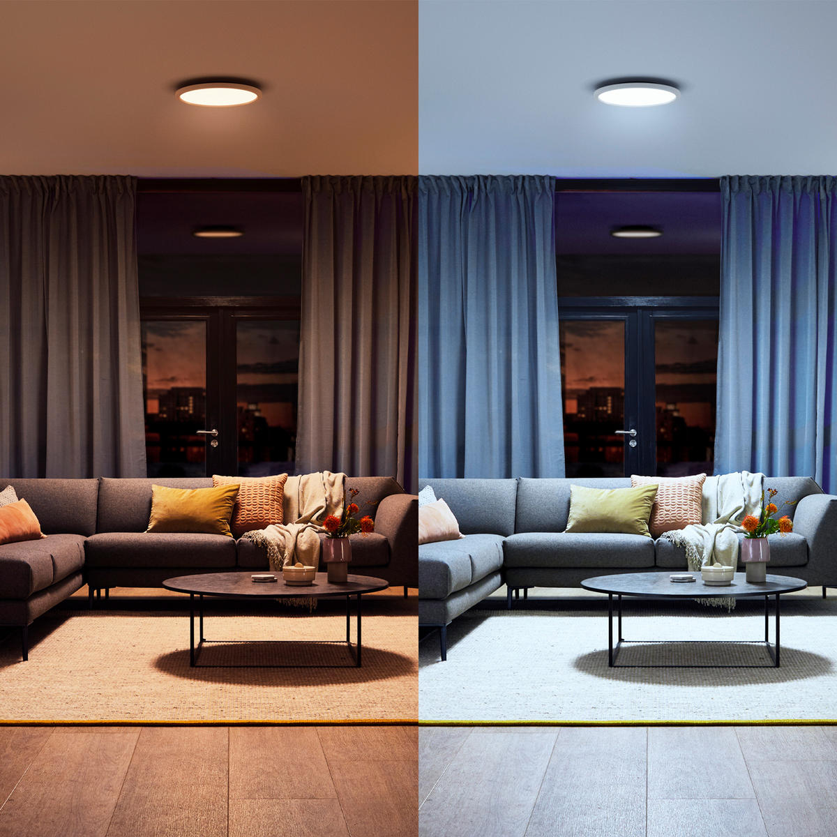 LED-DECKENLEUCHTE  Smart 39,5/39,5/4,7 cm   - Weiß, Basics, Metall (39,5/39,5/4,7cm) - Philips HUE