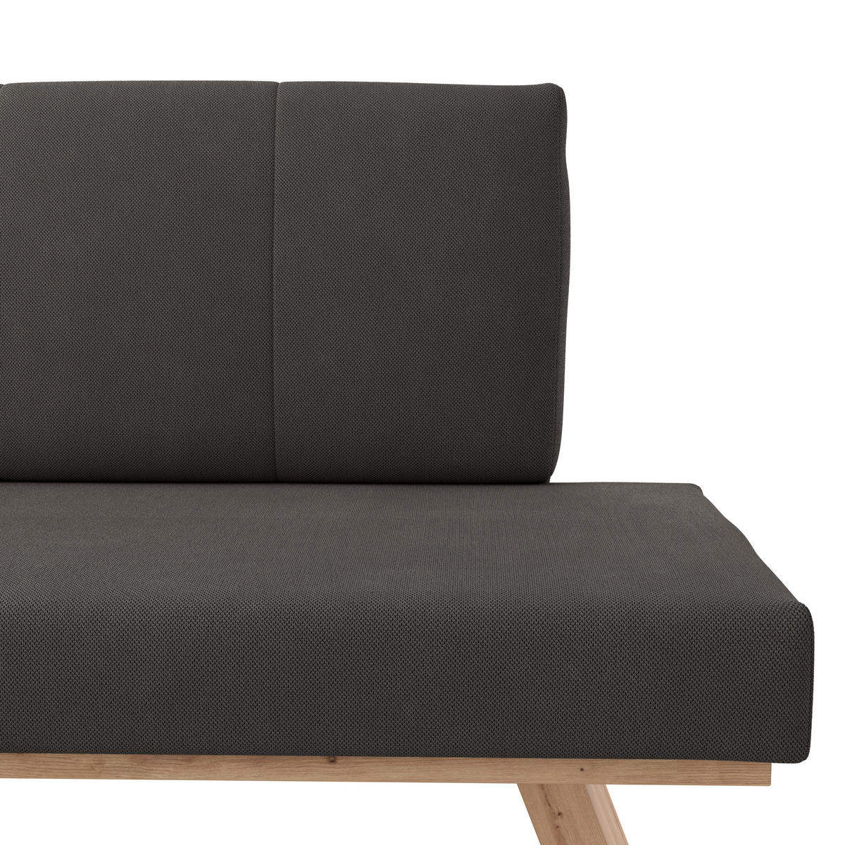 ECKBANK 150/185 cm Webstoff Anthrazit   - Eichefarben/Anthrazit, KONVENTIONELL, Textil (150/185cm) - Livetastic