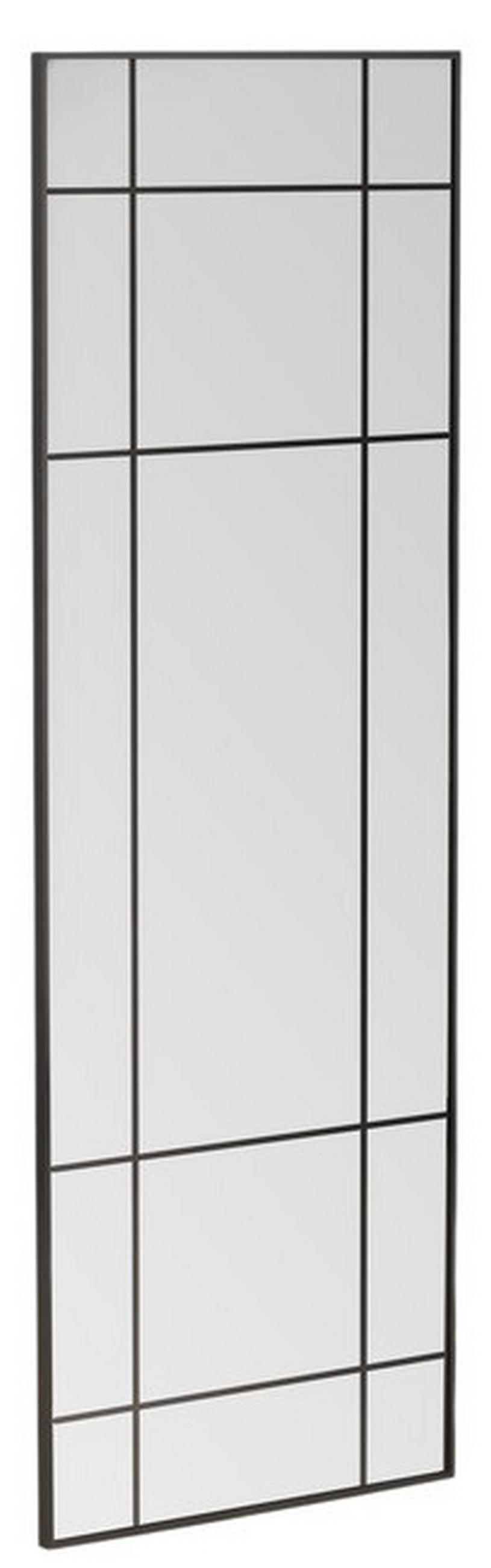SPIEGEL 67/193/3 cm    in rechteckig  - Schwarz, Design, Glas/Metall (67/193/3cm) - P & B