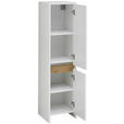 MIDISCHRANK 32,6/125,1/32,2 cm  - Eichefarben/Weiß, KONVENTIONELL, Holzwerkstoff (32,6/125,1/32,2cm) - Xora