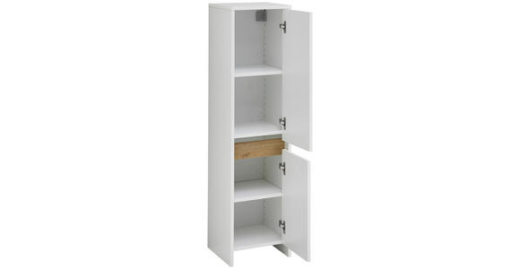 MIDISCHRANK 32,6/125,1/32,2 cm - Eichefarben/Weiß, KONVENTIONELL, Holzwerkstoff (32,6/125,1/32,2cm) - Xora