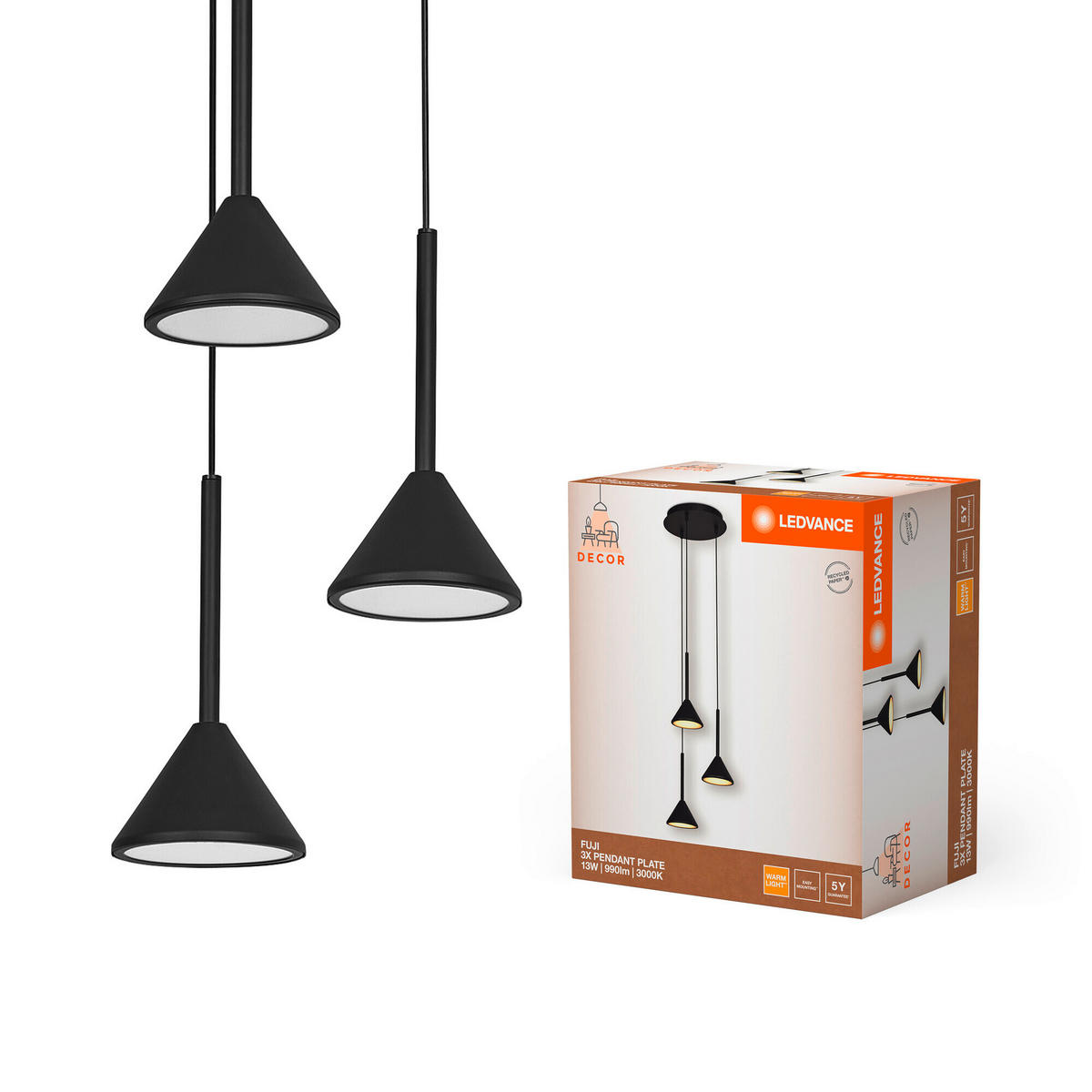 LED-PENDELLEUCHTE 29/150 cm  - Design, Metall (29/150cm) - Ledvance