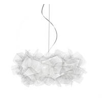 HÄNGELEUCHTE Clizia 53/53/25 cm   - Transparent/Weiß, Design, Kunststoff (53/53/25cm) - Slamp