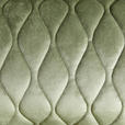 BIGSOFA in Samt Salbeigrün  - Salbeigrün/Goldfarben, Trend, Textil/Metall (230/94/110cm) - Ambia Home