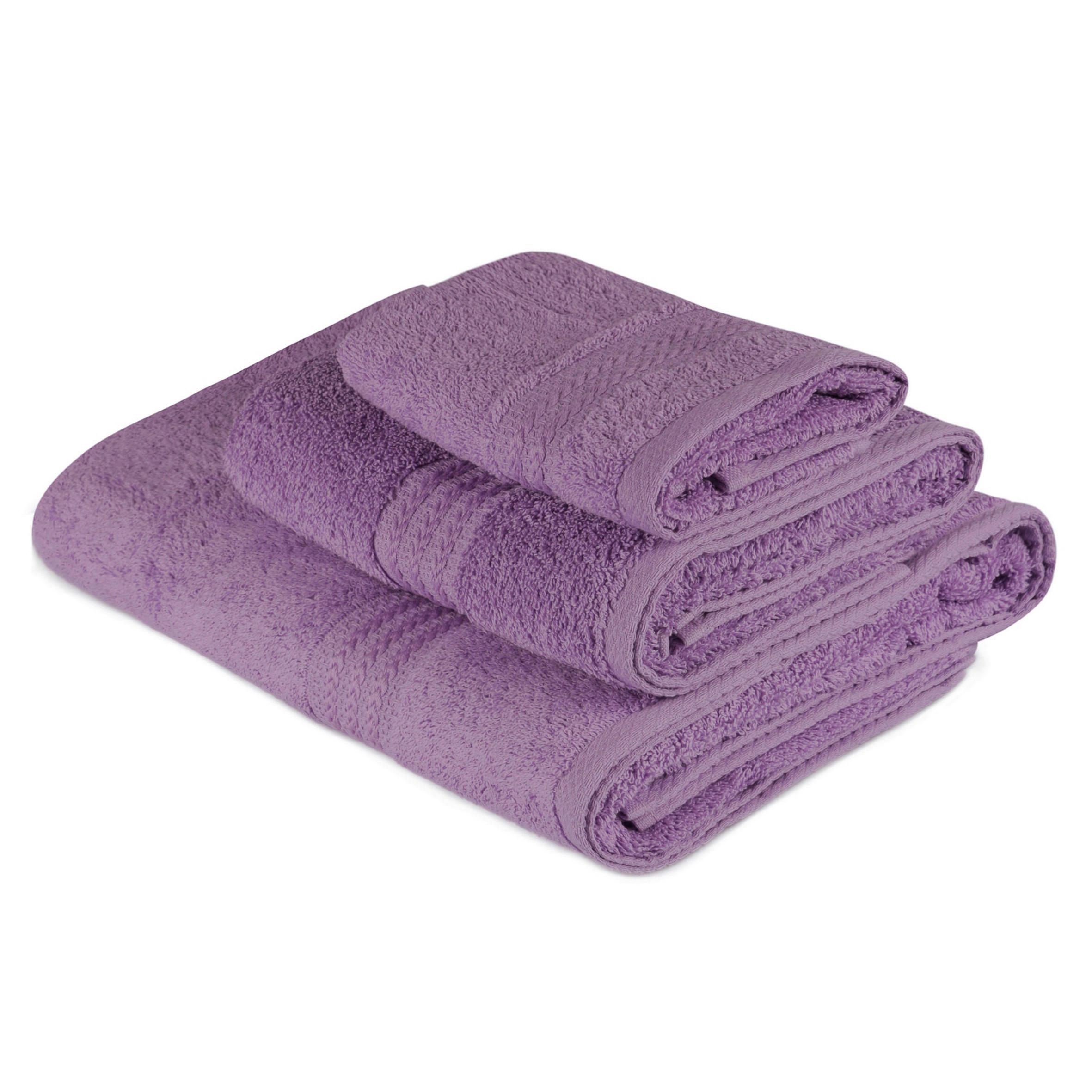 FROTTIERSET Flieder 3-teilig  - Flieder, Basics, Textil (30/50cm)