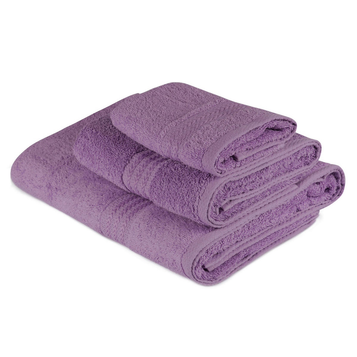 FROTTIERSET Flieder 3-teilig  - Flieder, Basics, Textil (30/50cm)