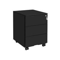 KONTAJNER NA KOLIESKACH, 39/55/45 cm - čierna, Basics, kov (39/55/45cm) - Boxxx