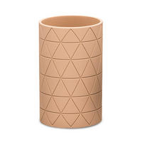 POHÁR NA ZUBNÉ KEFKY béžová - béžová, Basics, plast (7,3/11,7/7,3cm) - Sadena