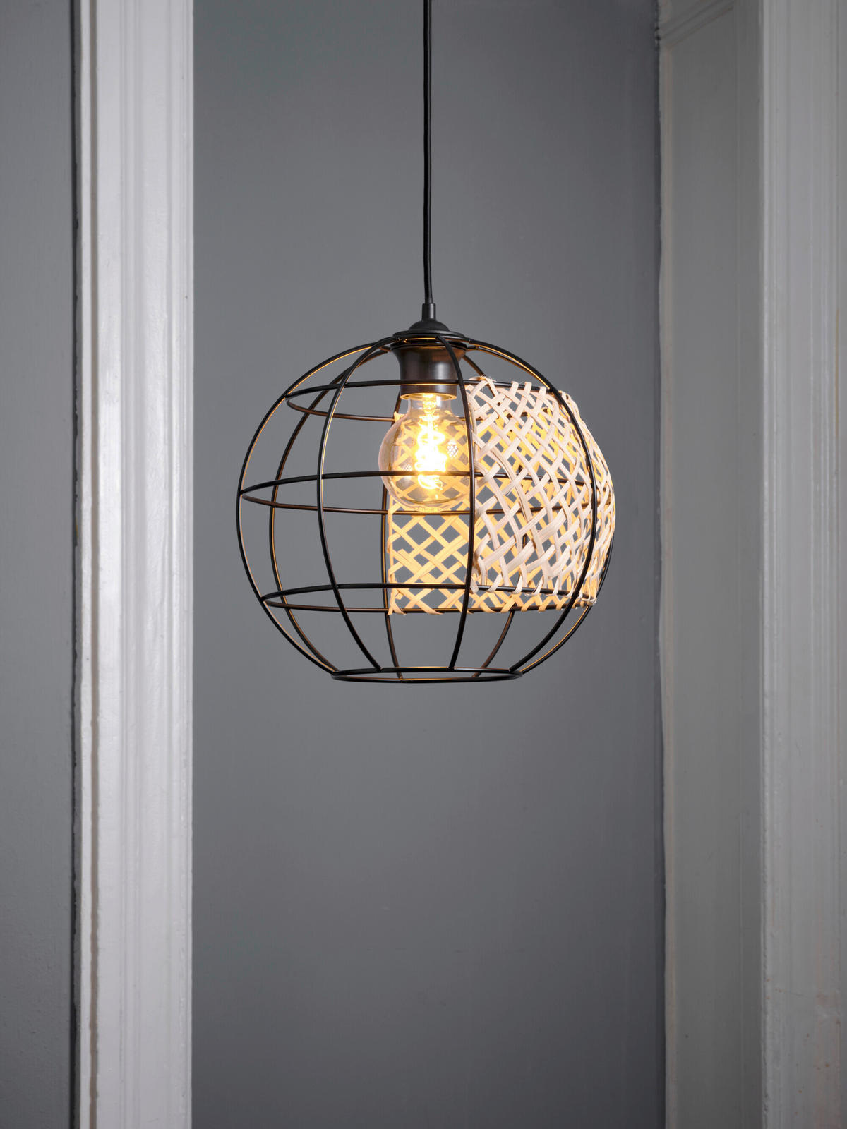 HÄNGELEUCHTE 30/132 cm  - Basics, Holz/Metall (30/132cm) - Osram