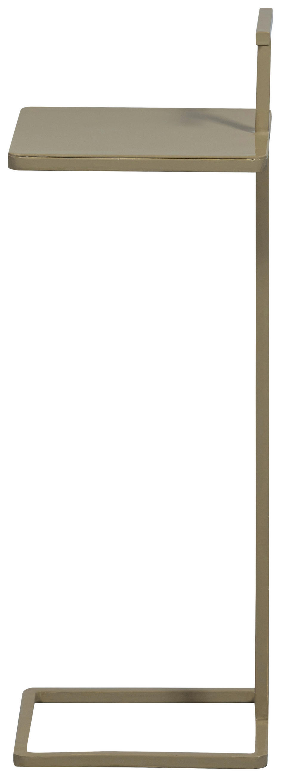 BEISTELLTISCH in Metall 22/22/64 cm  - Sandfarben, Design, Metall (22/22/64cm) - Livetastic