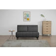 SCHLAFSOFA Webstoff Dunkelgrau  - Dunkelgrau/Schwarz, Design, Holz/Textil (143/82/88cm) - Carryhome