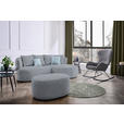 ECKSOFA in Flachgewebe Dunkelgrau  235/166 cm  - Blau/Dunkelgrau, MODERN, Kunststoff/Textil (235/166cm) - Hom`in